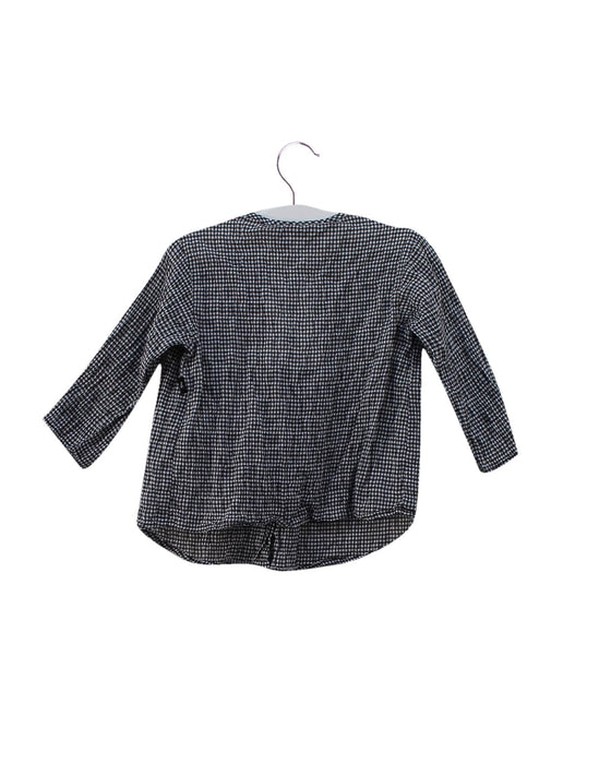 A Black Long Sleeve Tops from Agnes b. in size 6-12M for girl. (Back View)