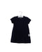 A Navy Short Sleeve Dresses from Mini Rodini in size 12-18M for girl. (Front View)