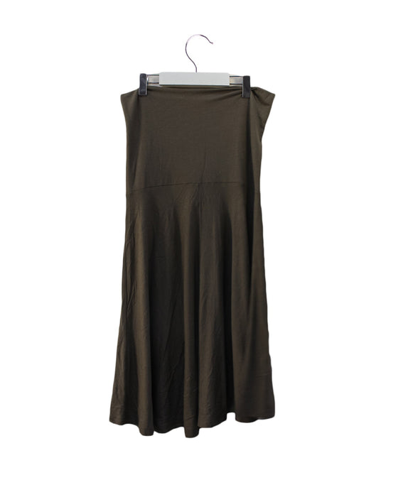 A Brown Mid Skirts from Seraphine in size S for maternity. (Back View)