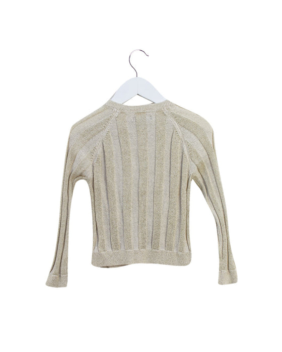 A Beige Cardigans from Velveteen in size 3T for girl. (Back View)