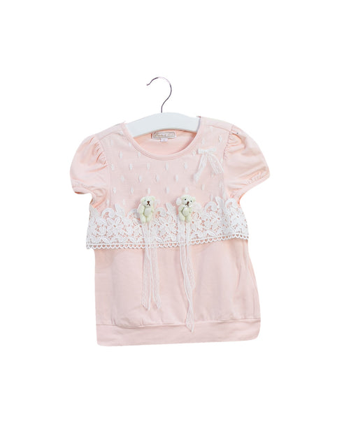 A Pink Short Sleeve Tops from Nicholas & Bears in size 3T for girl. (Front View)
