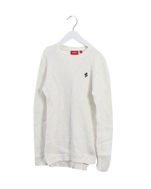 A Ivory Knit Sweaters from Ferrari in size 6T for girl. (Front View)