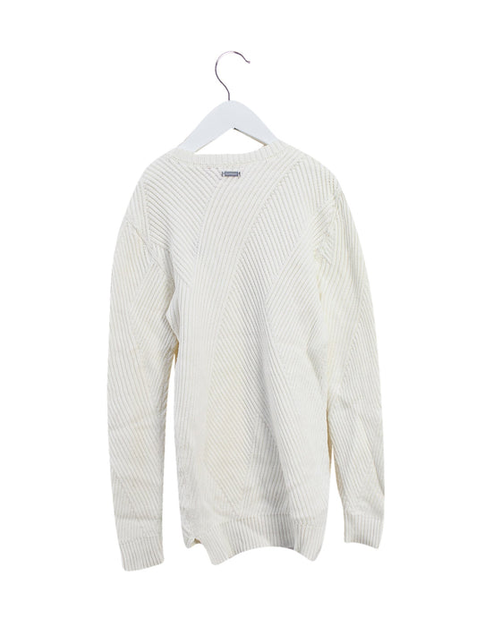 A Ivory Knit Sweaters from Ferrari in size 6T for girl. (Back View)
