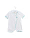 A White Short Sleeve Rompers from Chickeeduck in size 6-12M for girl. (Front View)
