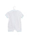 A White Short Sleeve Rompers from Chickeeduck in size 6-12M for girl. (Back View)