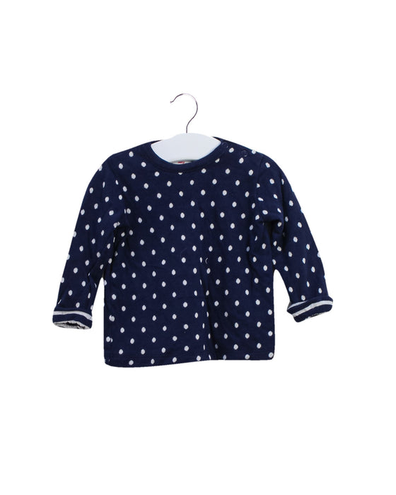A Navy Long Sleeve Tops from Seed in size 3-6M for boy. (Front View)