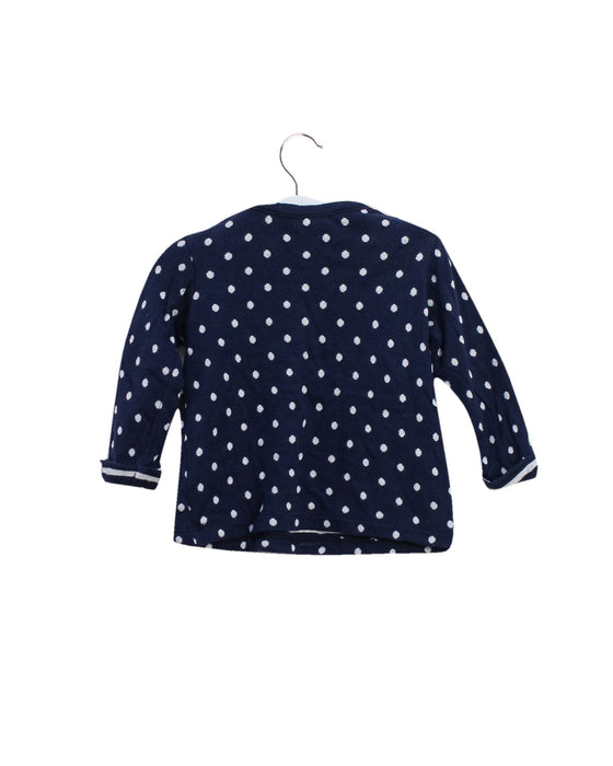 A Navy Long Sleeve Tops from Seed in size 3-6M for boy. (Back View)