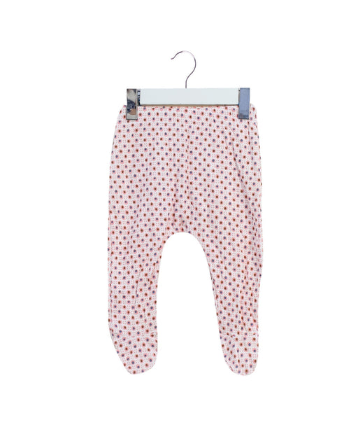 A Pink Leggings from Seed in size 3-6M for girl. (Front View)