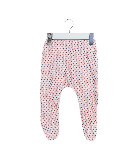 A Pink Leggings from Seed in size 3-6M for girl. (Front View)