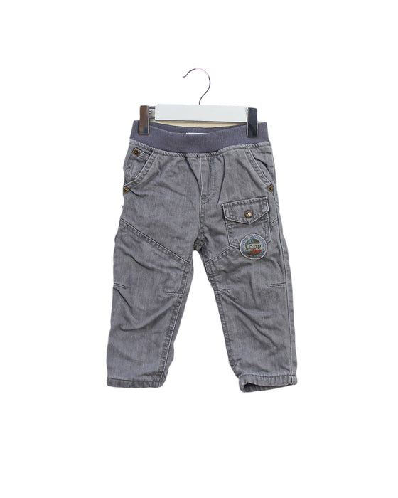 A Grey Casual Pants from La Compagnie des Petits in size 12-18M for boy. (Front View)