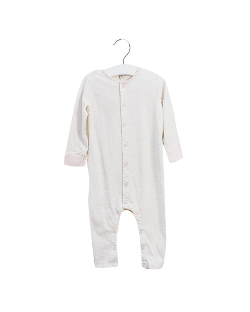 A White Long Sleeve Jumpsuits from Emporio Armani in size 6-12M for girl. (Front View)