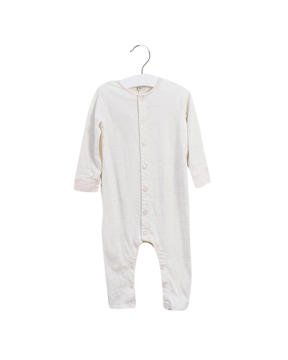 A White Long Sleeve Jumpsuits from Emporio Armani in size 6-12M for girl. (Front View)