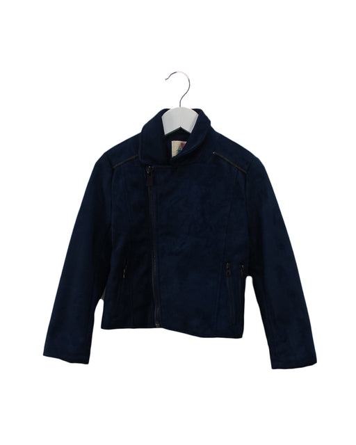 A Blue Lightweight Jackets from Eleven Paris in size 8Y for girl. (Front View)