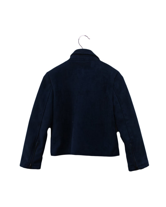 A Blue Lightweight Jackets from Eleven Paris in size 8Y for girl. (Back View)
