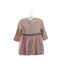 A Pink Long Sleeve Dresses from IKKS in size 6-12M for girl. (Back View)