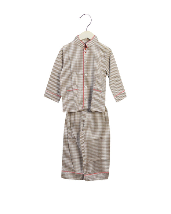 A Taupe Pyjama Sets from Monday's Child in size 2T for girl. (Front View)