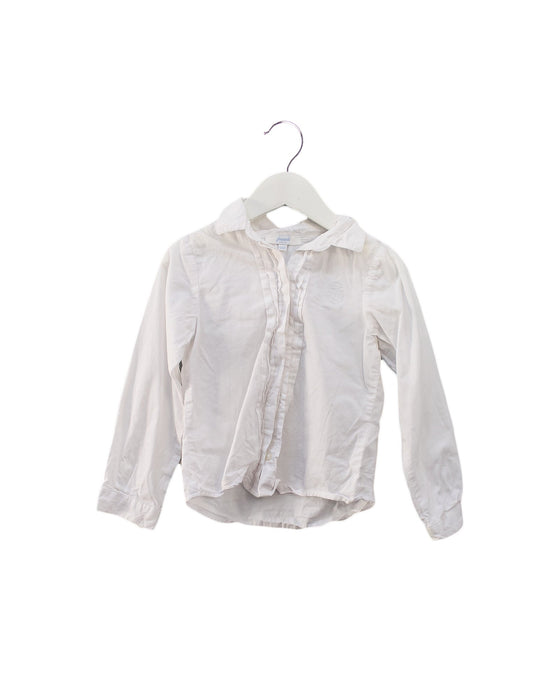 A White Shirts from Jacadi in size 4T for girl. (Front View)