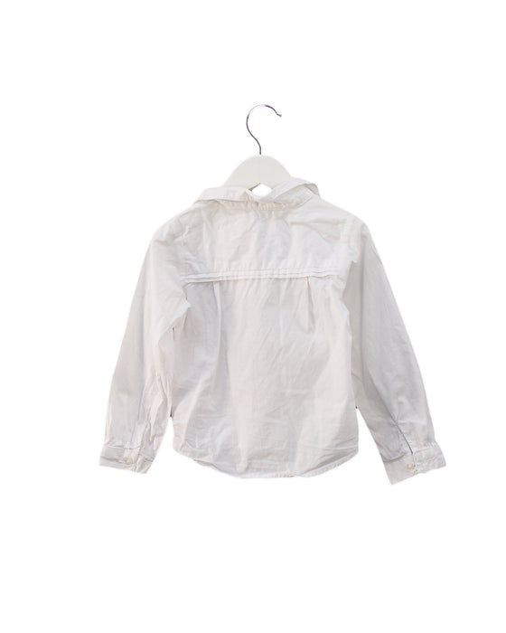 A White Shirts from Jacadi in size 4T for girl. (Back View)