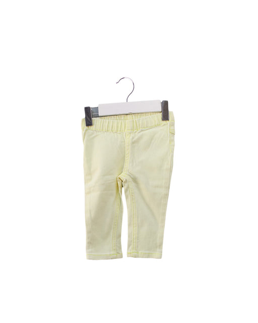 A Yellow Leggings from Seed in size 3-6M for girl. (Front View)