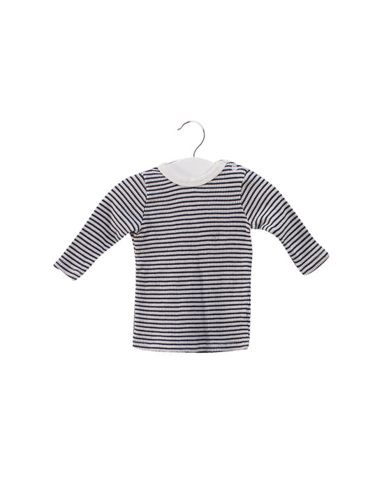 A Navy Long Sleeve Tops from Seed in size 0-3M for neutral. (Front View)