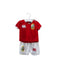 A Red Active Tops from Canterbury in size 3-6M for boy. (Front View)