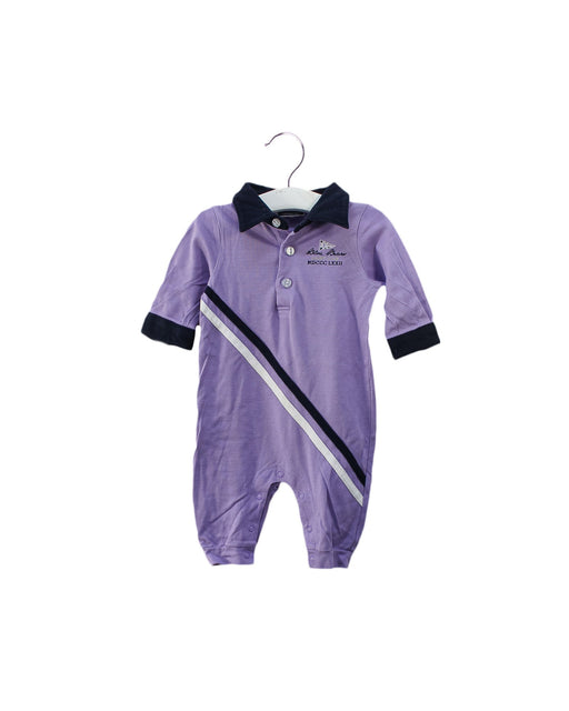 A Purple Long Sleeve Jumpsuits from Nicholas & Bears in size 3-6M for boy. (Front View)