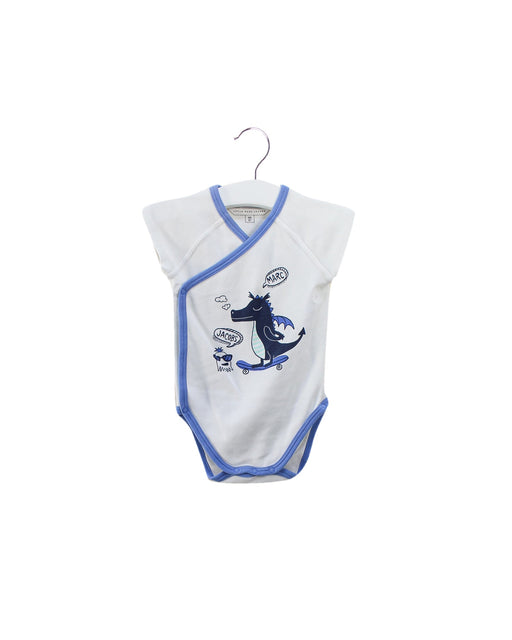 A White Short Sleeve Bodysuits from Little Marc Jacobs in size 3-6M for boy. (Front View)