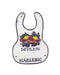 A Transparent Bibs from Hysteric Mini in size O/S for neutral. (Front View)