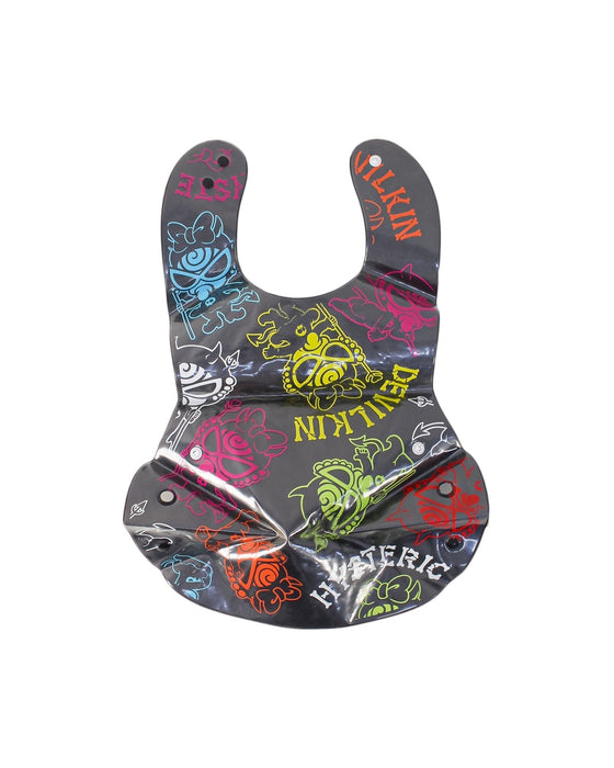 A Black Bibs from Hysteric Mini in size O/S for neutral. (Front View)