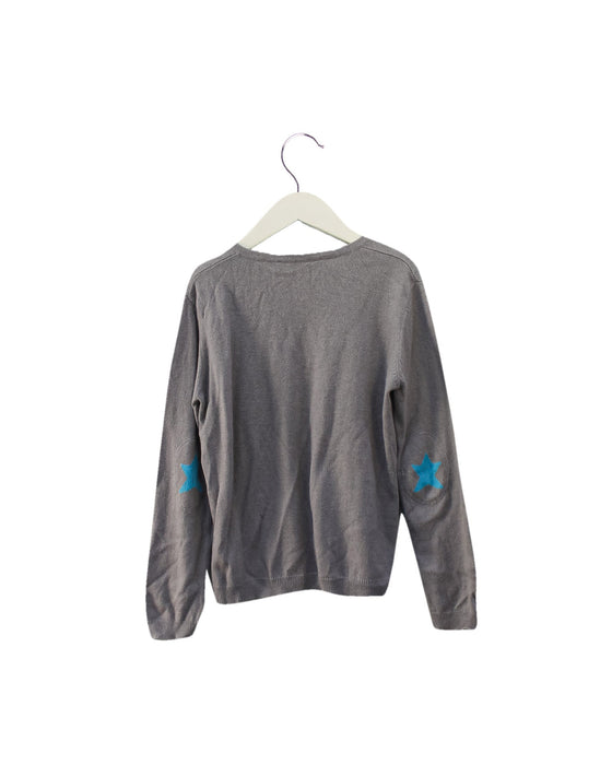 A Grey Sweatshirts from Little Mercerie in size 8Y for girl. (Back View)
