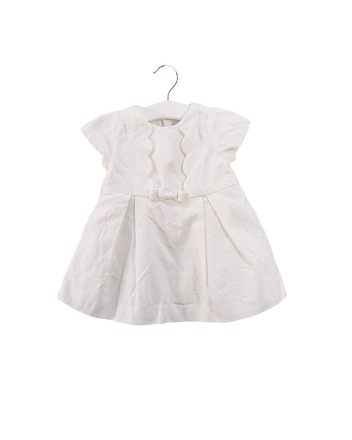 A Ivory Short Sleeve Dresses from Jacadi in size 3-6M for girl. (Front View)