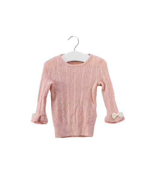 A Pink Knit Sweaters from Nicholas & Bears in size 6-12M for girl. (Front View)