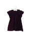 A Burgundy Short Sleeve Dresses from Velveteen in size 3T for girl. (Front View)