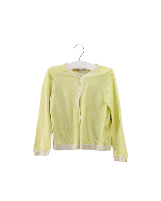 A Yellow Cardigans from Bonpoint in size 2T for girl. (Front View)