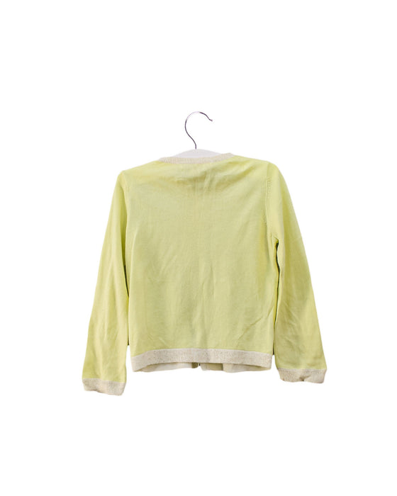 A Yellow Cardigans from Bonpoint in size 2T for girl. (Back View)