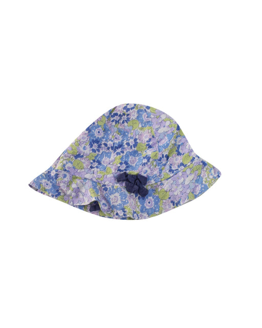 A White Sun Hats from Jacadi in size 6-12M for girl. (Front View)
