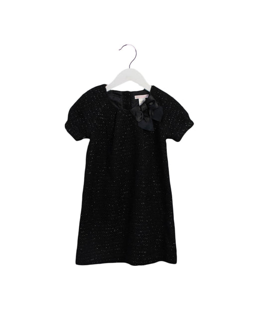 A Black Short Sleeve Dresses from Janie & Jack in size 5T for girl. (Front View)