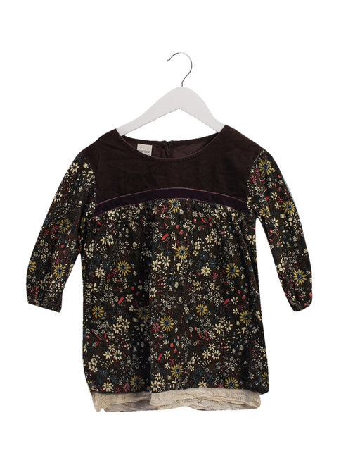 A Brown Long Sleeve Dresses from Rococo in size 5T for girl. (Front View)
