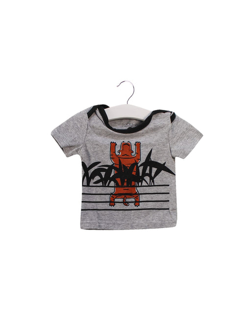 A Grey Short Sleeve T Shirts from SOOKIbaby in size 0-3M for boy. (Front View)