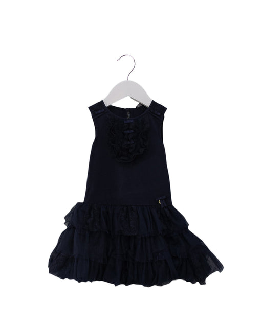 A Navy Sleeveless Dresses from Nicholas & Bears in size 12-18M for girl. (Front View)