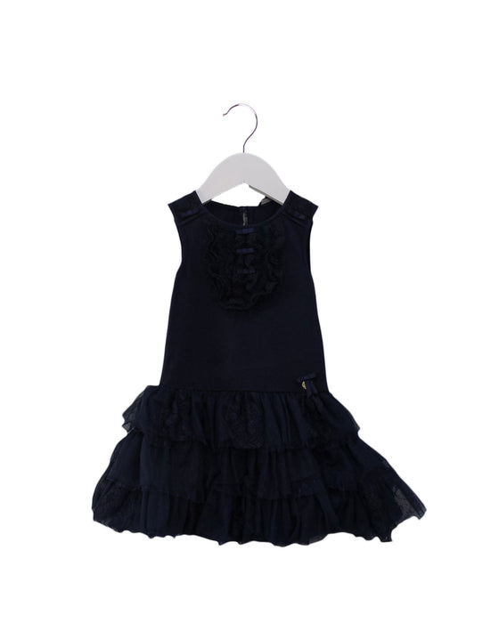 A Navy Sleeveless Dresses from Nicholas & Bears in size 12-18M for girl. (Front View)