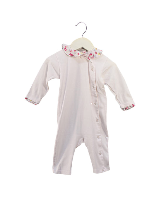 A Pink Long Sleeve Jumpsuits from Dior in size 6-12M for girl. (Front View)