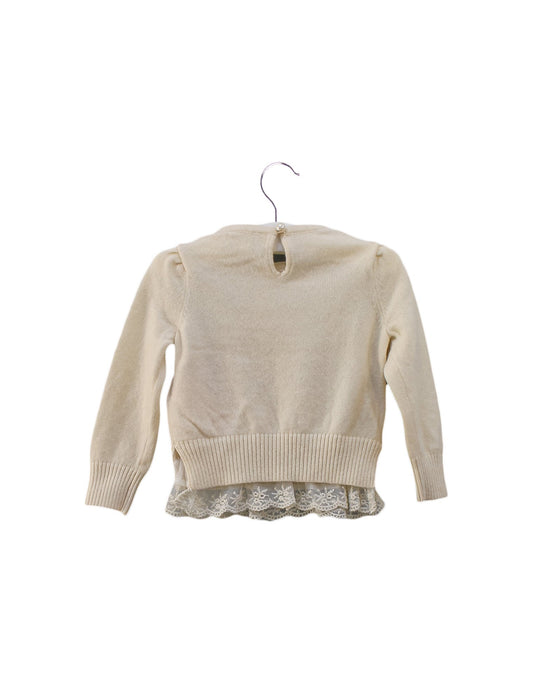 A Ivory Knit Sweaters from Nicholas & Bears in size 6-12M for girl. (Back View)