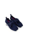 A Navy Sneakers from Skechers in size 7Y for girl. (Front View)