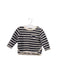 A Navy Crewneck Sweatshirts from Bout'Chou in size 3-6M for boy. (Front View)