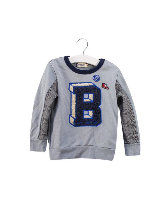 A Blue Crewneck Sweatshirts from Knitplanner in size 18-24M for boy. (Front View)
