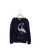 A Navy Crewneck Sweatshirts from Crewcuts in size 4T for girl. (Front View)