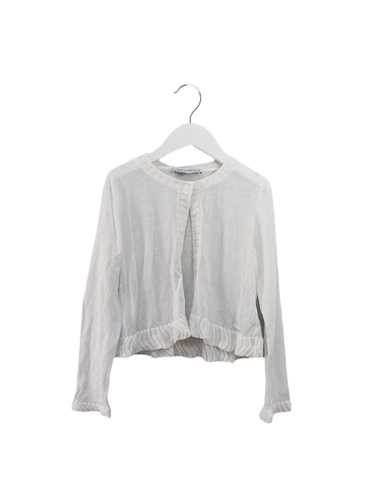 A Ivory Cardigans from Simonetta in size 8Y for girl. (Front View)