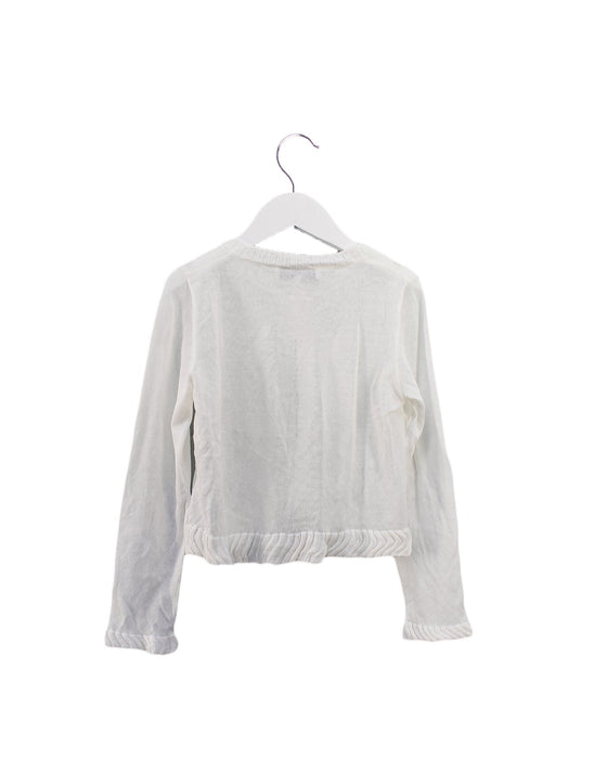 A Ivory Cardigans from Simonetta in size 8Y for girl. (Back View)