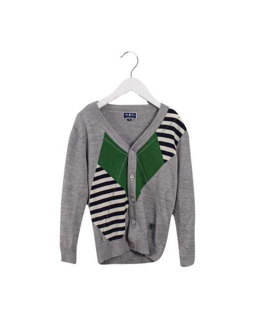 A Grey Cardigans from Nicholas & Bears in size 4T for boy. (Front View)